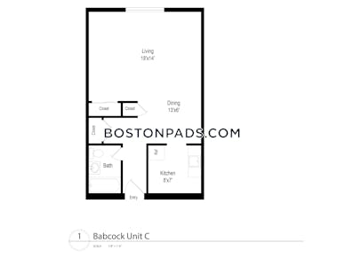 Brookline Apartment for rent Studio 1 Bath  Boston University - $2,550 No Fee