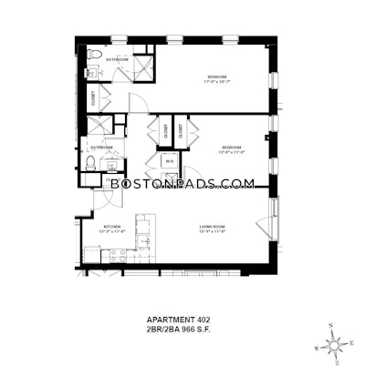 Allston Apartment for rent 2 Bedrooms 2 Baths Boston - $5,175 No Fee